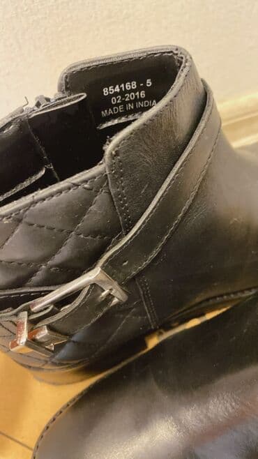 qiz ucun botlar: Ölçü: 37, rəng - Qara, İşlənmiş — 3