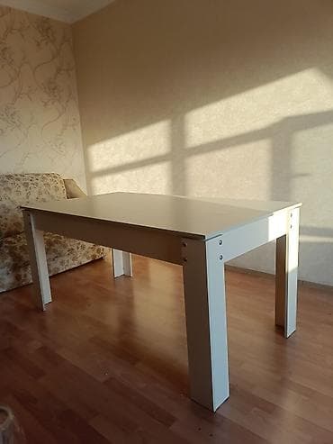Qonaq masası, İşlənmiş, Açılmayan, Laminat, Dördbucaq masa — 1