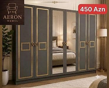 Qarderob – 6 qapılı, güzgülü dizayn H-200, U-240,D-47. SUMQAYIT- BAKI at lalafo.az Qarderob – 6 qapılı, güzgülü dizayn H-200, U-240,D-47. SUMQAYIT- BAKI
