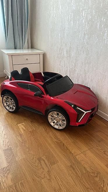 Детские электрокары: Uşaqlar üçün elektrikli minik avtomobili – sport kupe dizaynı, qırmızı — 1
