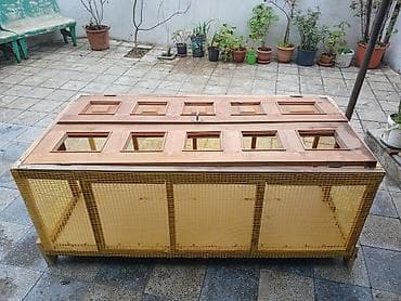 taxda qefes: Taxta karkaslı geniş quş/balıqçılıq üçün qəfəs–volyer - Konstruksiya — 3