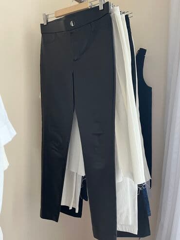 1 dollar neçe manatdir: Zara dəri görünüşlü, özünden parlaqlığı da olan şalvar. M — 12