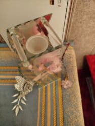 tək qızıl gül: Hədiyyəlik suvenir vaza .Şüsə Dekor stolustu bəzək kimi istifadə — 2