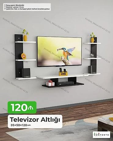 divar refleri: Televizor Altlığı – divar tipli dekorativ modul Xüsusiyyətlər: - — 1