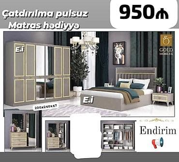 8 mart hediye: İkinəfərlik çarpayı, Dolab — 1