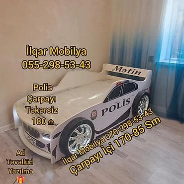 Yeni, Sifariş ilə, Maşın-çarpayı, Matrassız, Siyirməsiz