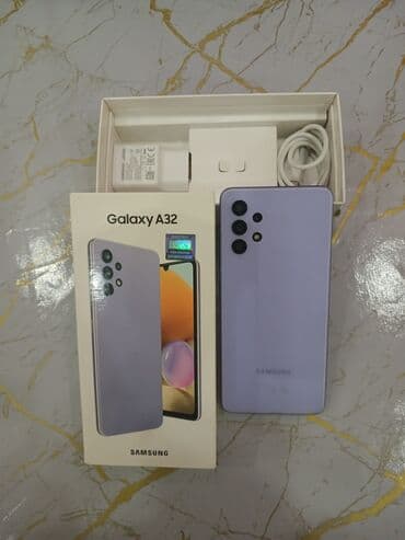 planset samsung: Samsung Galaxy A32, rəng - Bənövşəyi, Barmaq izi — 3