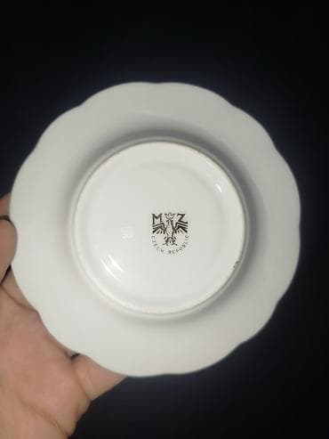 qab dəsti: Çay dəsti, rəng - Ağ, Kobalt, Madonna, 6 nəfərlik — 6