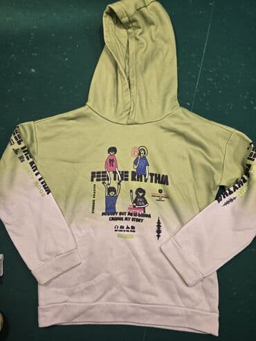 Манежи: Uşaq üçün 4 ədəd sweatshirt/hoodie dəsti 1) Ağ sweatşört, sarı — 10