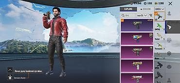 PUBG Mobile oyun hesabı Yüksəldilə bilən silahlar Buz M4,Midili