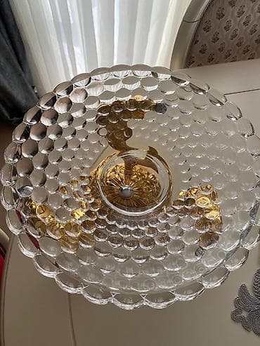 meyve qabl: Şüşə meyvə/qəlyanaltı qabı – dekorativ klassik dizayn - Material — 1