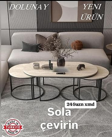 ucuz stullar: Məhsul: “DOLUNAY” dəst – Türkiyə istehsalı Təsvir: - 3 hissədən — 2