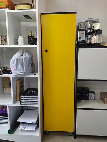 ofis dolabı: 6 rəfdən ibarət açılıb bağlanan dolab satılır Əlavə dolab götürən — 1