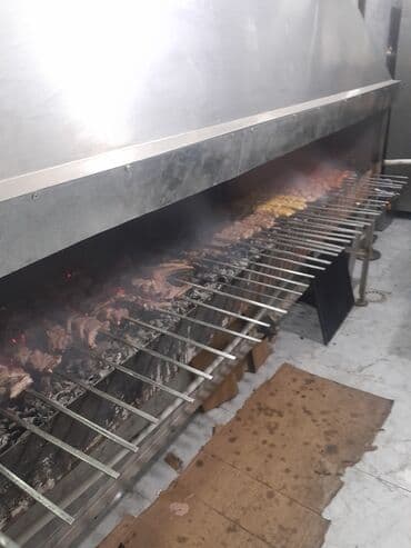 manqal kamin: Böyük həcmli bu sənaye tipli kabab manqalı restoranlar, kafelər və ya — 1