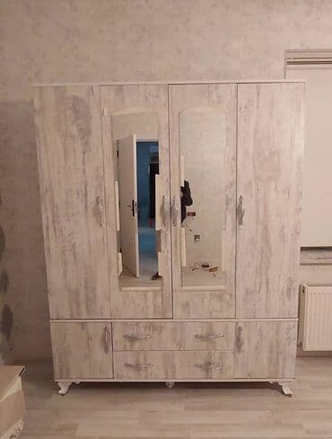 laminat qiyməti: Yeni, Açılan, 4 qapılı Düz dolab, Dolab-asılqan, Azərbaycan — 6