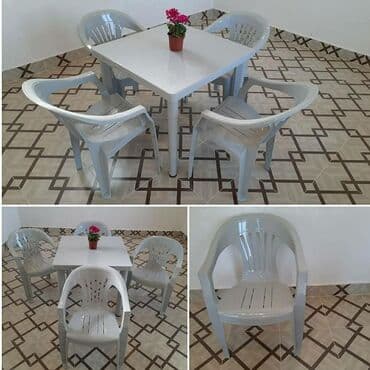 arendaya pub restoran: 4 neferlik stol stul desti stol stul desti qalin ve keyfiyetli modeldi — 5