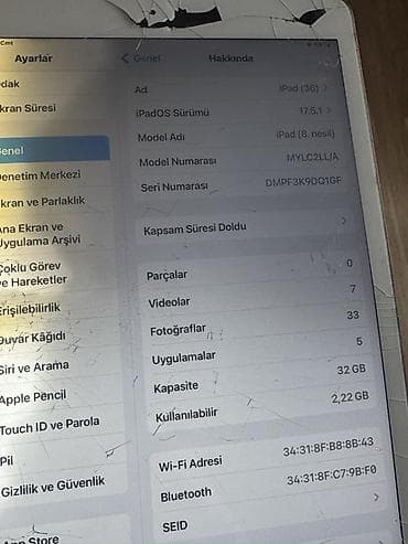 planşet apple: Apple iPad 8 (2020), 10,2", < 64 GB — 1