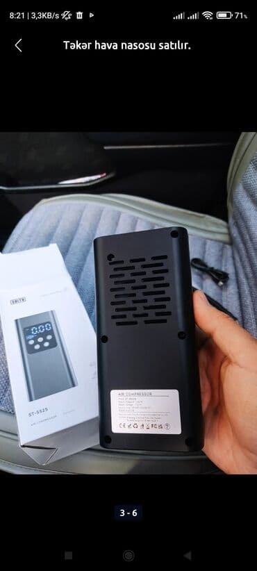 teker temiri avadanligi: Təkər hava nasosu satılır. * Universaldir bütün maşınlara gedir usb — 3