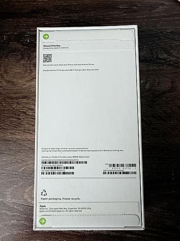 17 pro max 256: IPhone 17 Pro Max, 256 GB, Gümüşü, Sənədlərlə — 2