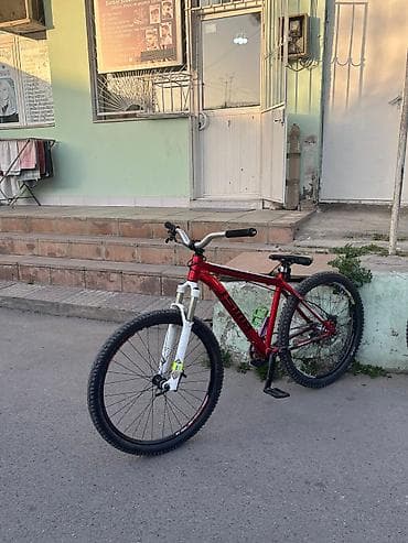 isma velosiped: Dirt/Street tipli dağ velosipedi - Çərçivə: Alüminium, qırmızı rəng — 2