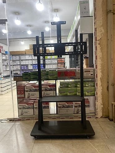 tv pult: Düz TV altlığı, Polkalı — 1