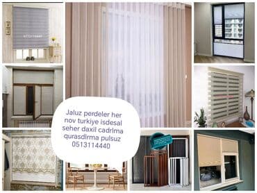 Şamlar: Jalüz pərdələr – müxtəlif modellər və material seçimləri ilə. - Zebra — 1