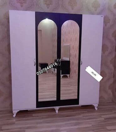 metbex şkafı: Yeni, Açılan, 2 qapılı Düz dolab, Qarderob, paltar dolabı — 5