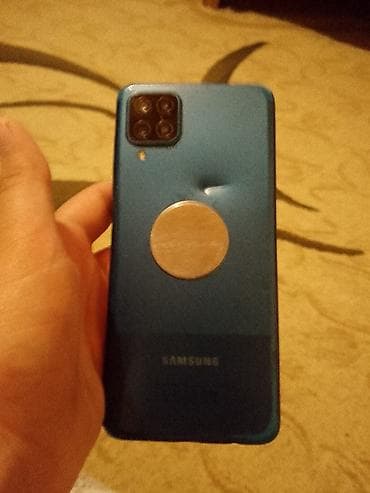 ikinci el soyuducu: Samsung Galaxy A12, 64 GB, rəng - Mavi, Barmaq izi — 3