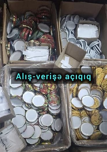 Şüşə bankalar üçün metal qapaqlar Toptan satış mövcuddur✔️ (minimum