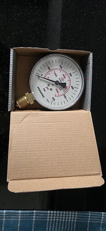 manometr satışı: Pakkens mexaniki manometr - Model: 1001000118AK (etiket üzərində — 3