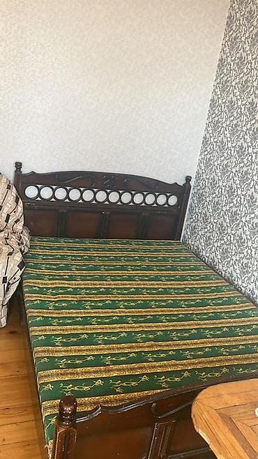 gence taxta: İşlənmiş, İkinəfərlik çarpayı, Bazalı, Matras ilə, Siyirməsiz — 4