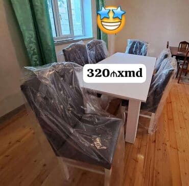 mətbəx stol stul ikinci el: Qonaq otağı üçün, Yeni, 6 stul — 1