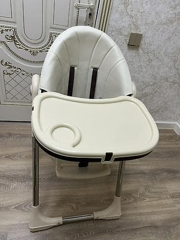 Детский мир: Uşaq yemək stulu Rəng: krem və qəhvəyi tonlar Təkli, möhkəm metal — 2