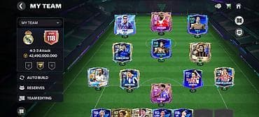 bag evlerinde is: FIFA Mobile hesabı – güclü “My Team” heyəti - Ümumi reytinq: OVR 118 — 2