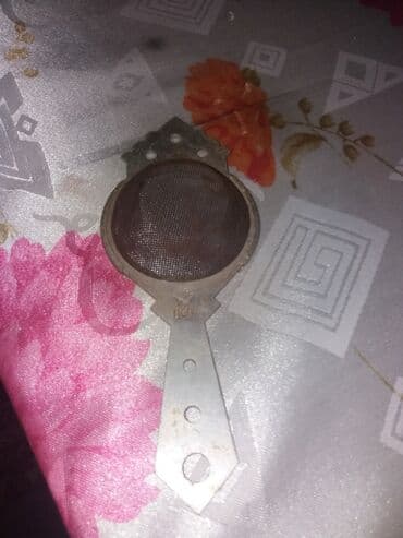 işlənmiş setkalar: Metal çay süzgəci - Material: paslanmayan polad/metal gövdə, incə — 2