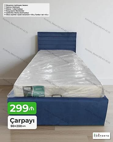 islenmis matras: Çarpayı – 90×200 sm - Rəng: Seçimi mümkündür - Mexanizm: Açılmayan — 1