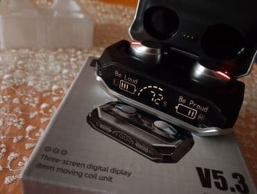 qcy t5 qiymeti: Yeni Simsiz (Bluetooth) Qulaqcıqlar, rəng - Gümüşü — 8