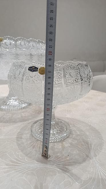 karaca bohemia crystal: Temiz cex xrustalidir 2balaca 1boyuk Yenidir islenmeyib.hal hazirda — 3