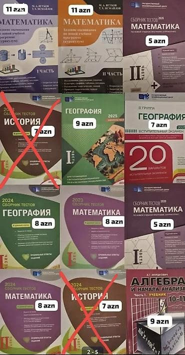 Monotəkərlər: Məktəb və imtahan hazırlığı üçün müxtəlif fənlər üzrə test topluları — 2