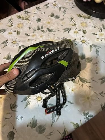 velosiped rol: Velosiped dəbilqəsi – Soldier brendi - Rəng: qara/yaşıl, karbon — 2