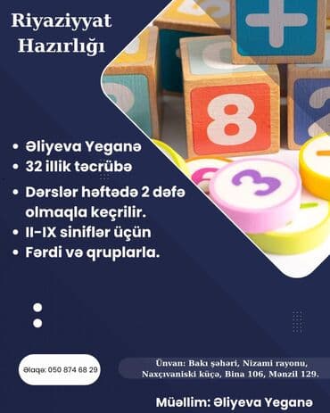 Repetitor, Riyaziyyat, Azərbaycan dili