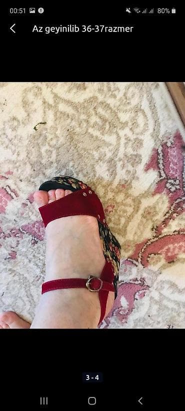 Женская обувь: Yaxşı vəziyyətdədir 36-37razmer — 3