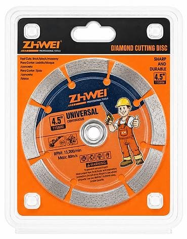 ucuz pərdələr: ZHWEI Diamond Cutting Disc – Universal, Continuous - Ölçü: 4.5" (115 — 1