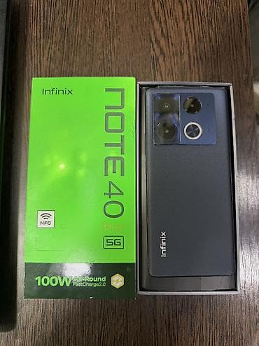 samsung telfon: Infinix Note 40 Pro, rəng - Qara, Sensor — 2