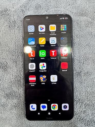 mingecevir telfon: Redmi 64 GB, rəng - Qara, Barmaq izi — 1