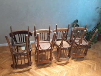 köhnə qədim gədim sovet davet stol stul mebel: Mətbəx üçün, İşlənmiş, Qatlanmayan, Stul — 11