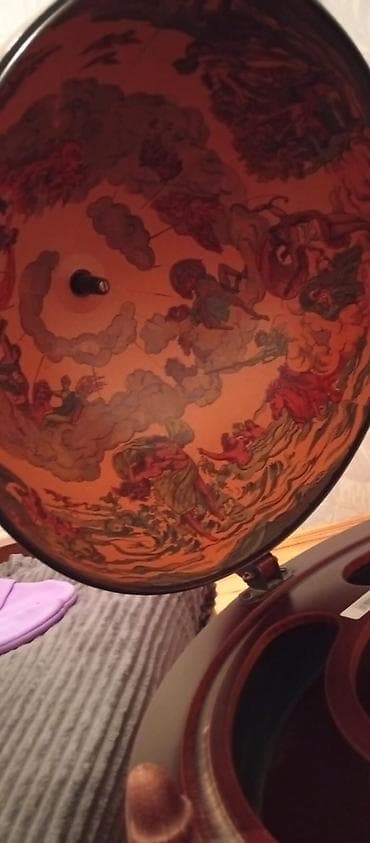 antik stul: Bar masası, Açılan, Taxta, Oval masa — 4