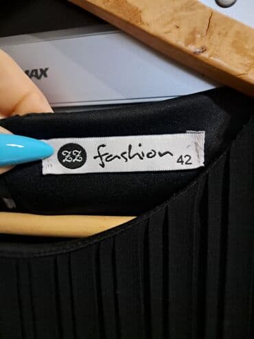 midi donlar: Ölçü 42 Qara pliseli don — 5