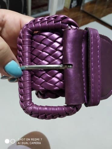 yuxuda sac rezini gormək: Ремень переламутровый сиреневый — 1