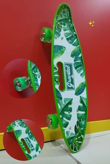 uşaqlar üçün tekerli krosovkalar: Pennyboard Skeybord, Kaykay, Skeyt və Pennyboardlar🛹 🔹️İşıqlı gel — 1